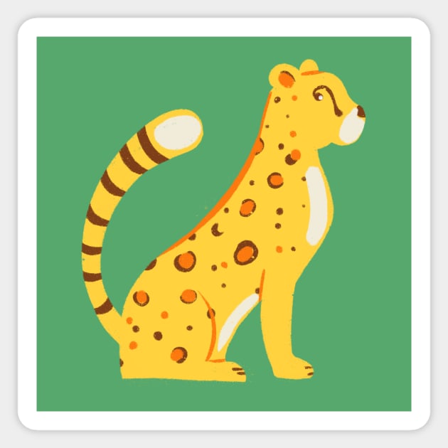 Cheetah Sticker by Alexandra Franzese